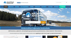Desktop Screenshot of kuljettajakoulutus.fi