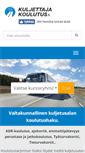 Mobile Screenshot of kuljettajakoulutus.fi